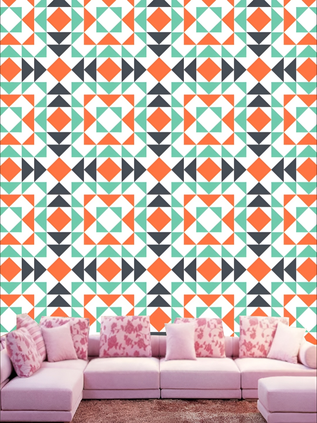 

KSHIRSA White & Red Self-Adhesive Wall Sticker