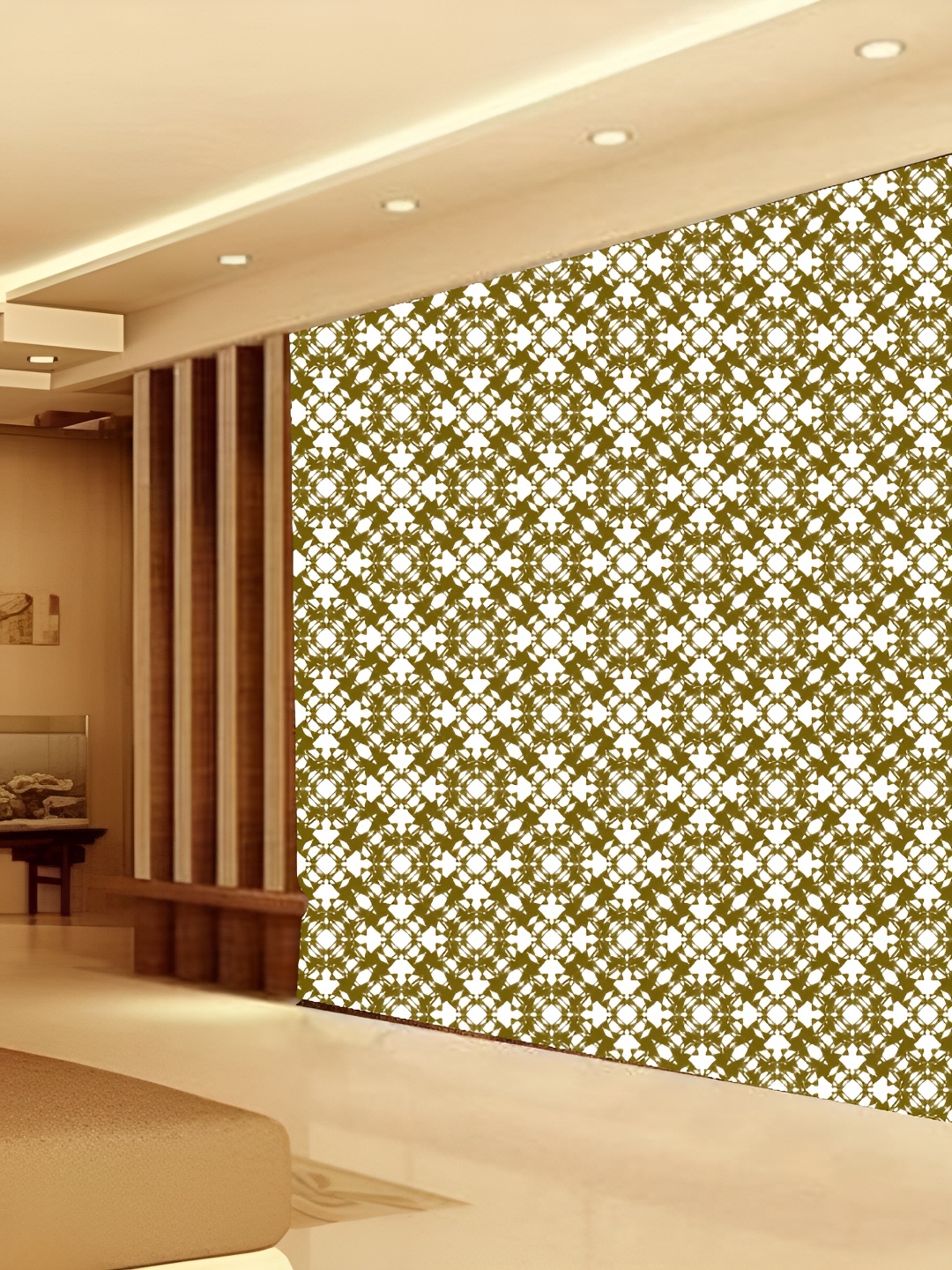 

KSHIRSA White & Green Prinetd Self Adhesive 3D Wall Sticker