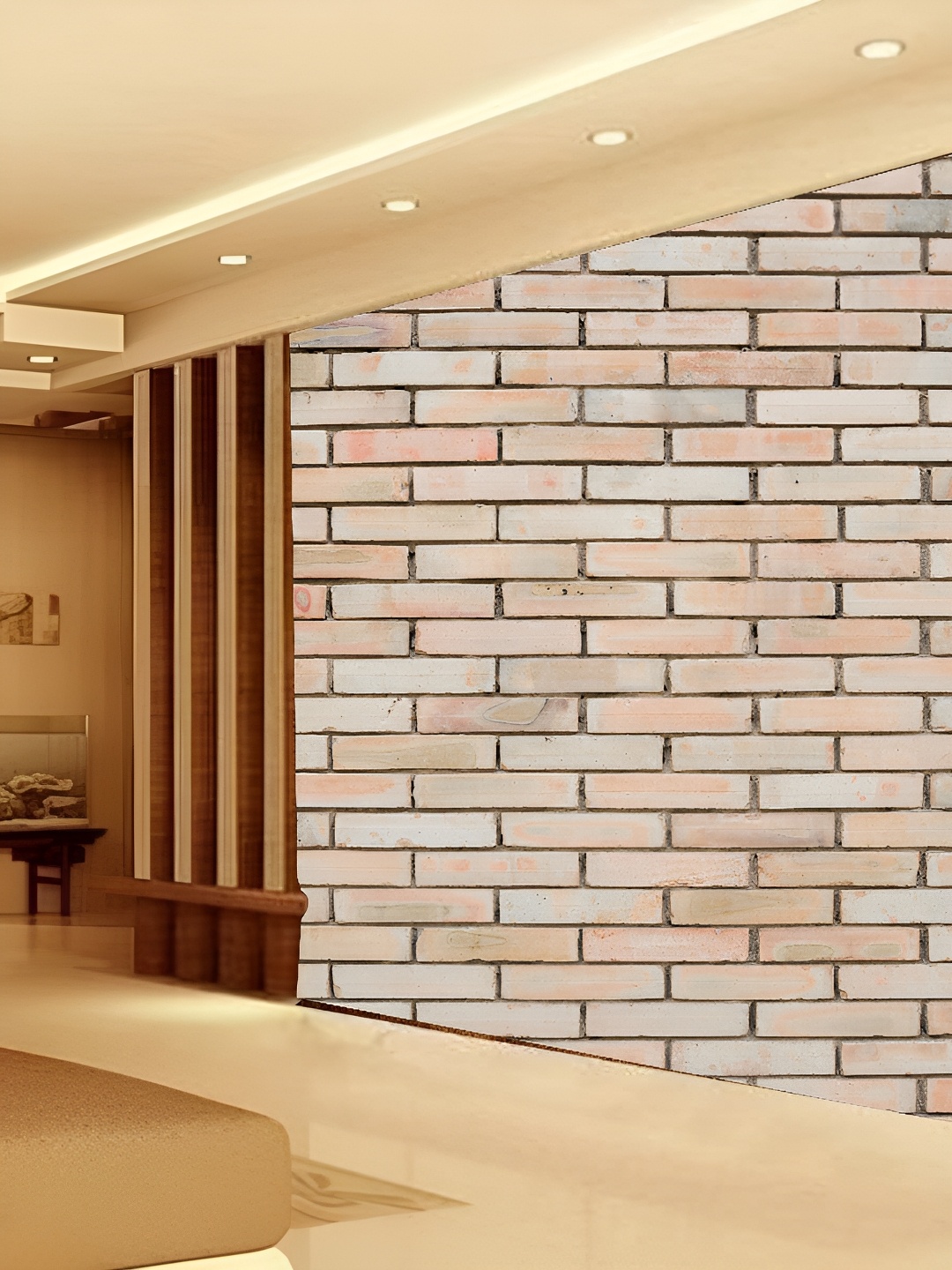 

KSHIRSA Beige Self Adhesive Wall Wallpaper