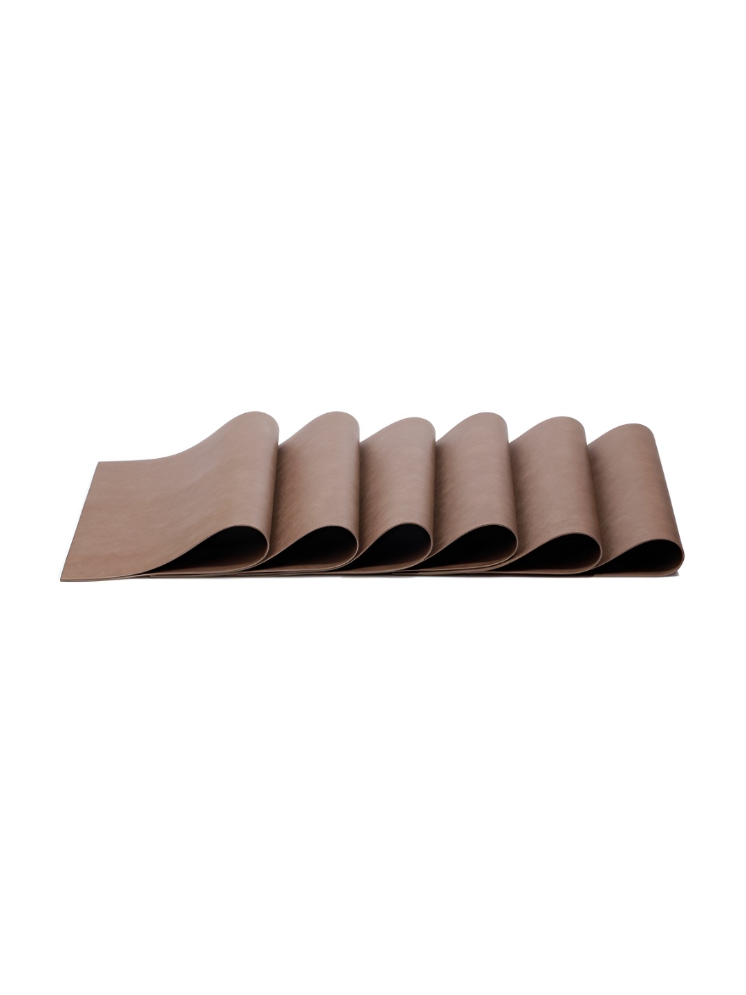 

OBSESSIONS Dark Brown 6 Pieces Heat Resistant Rectangle Table Placemats