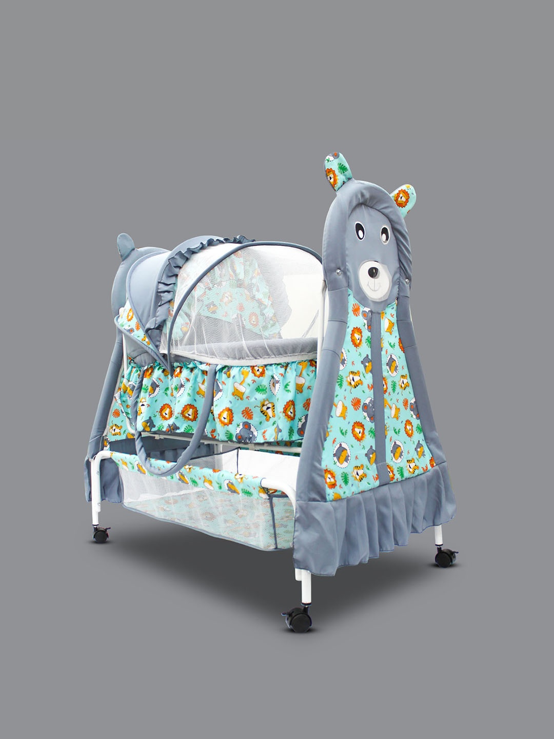 

Born Babies Green Cradle With Mosquito Protection Net