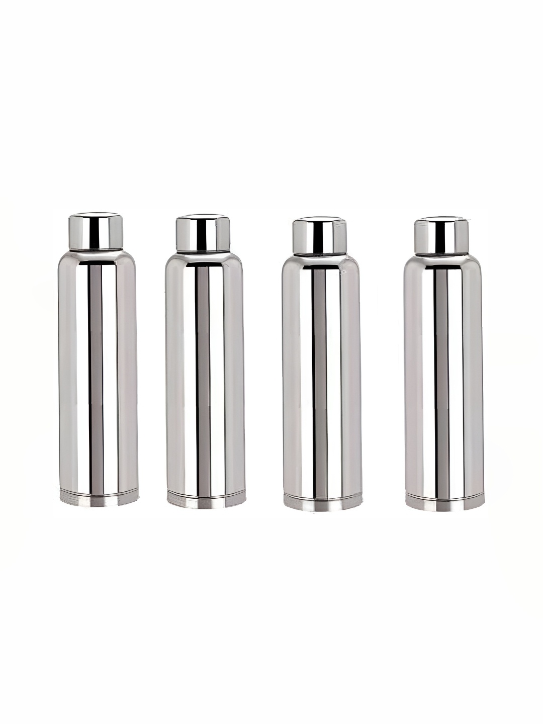 

ATROCK 4 Pcs Stainless Steel Water Bottles 1 L Each, Silver