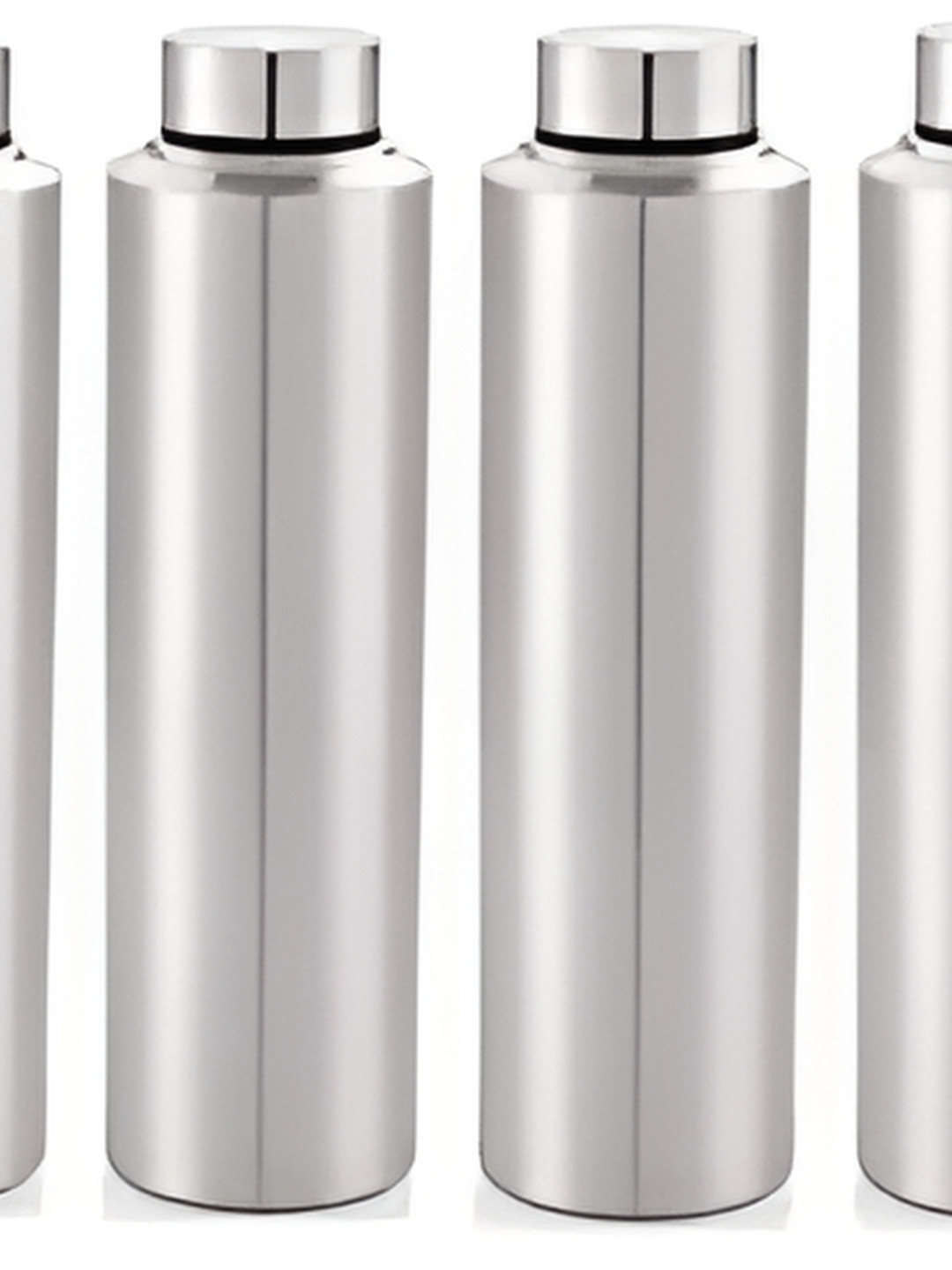 

ATROCK Silver-Toned 6 Pieces Stainless Steel Water Bottle 550 ml Each