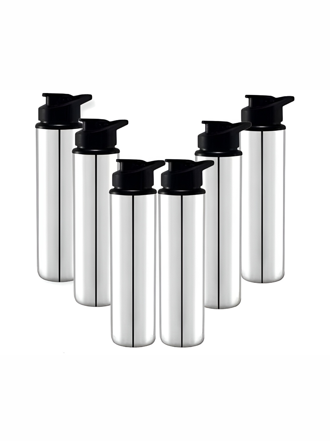 

ATROCK 6 Pcs Stainless Steel Water Bottles 900 ml Each, Silver