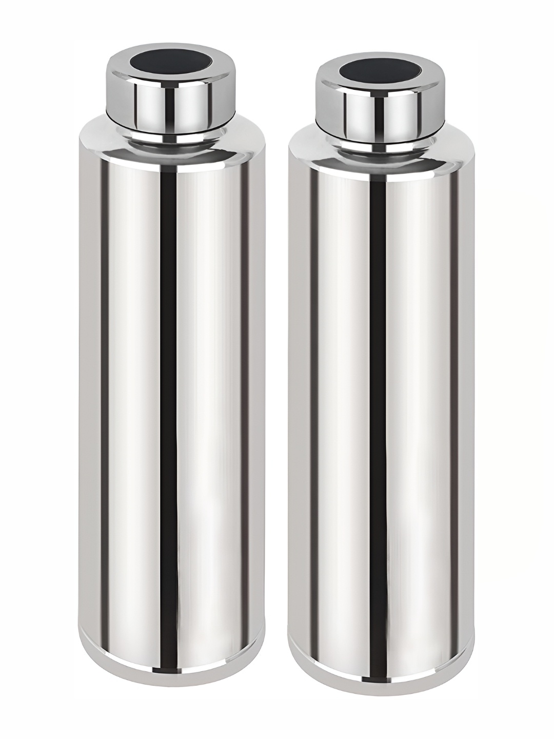 

ATROCK Silver-Toned 2 Pieces Stainless Steel Water Bottle 1000 ml Each