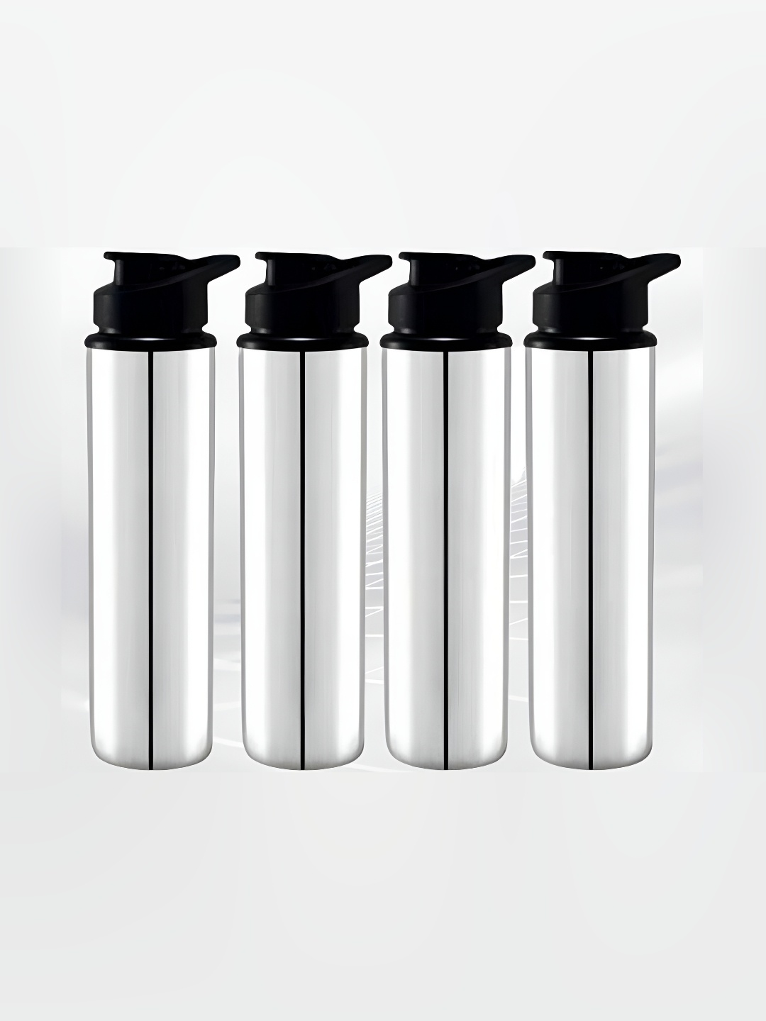 

ATROCK 4 Pcs Stainless Steel Water Bottles 900 ml Each, Silver