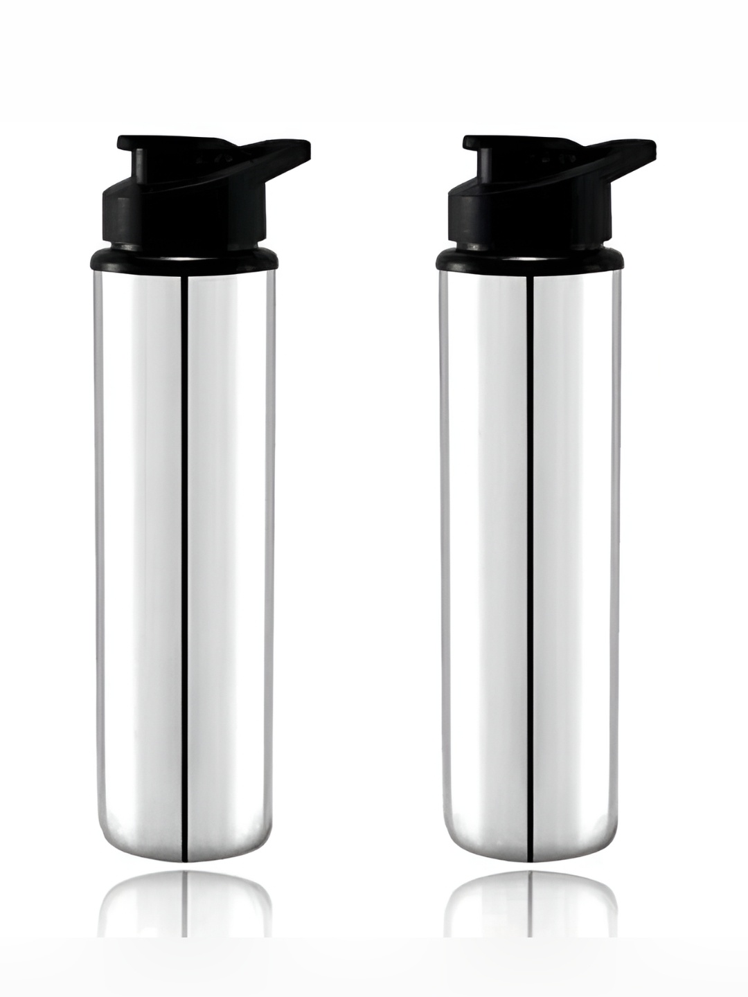 

ATROCK Silver-Toned 2 Pieces Stainless Steel Water Bottle 1L