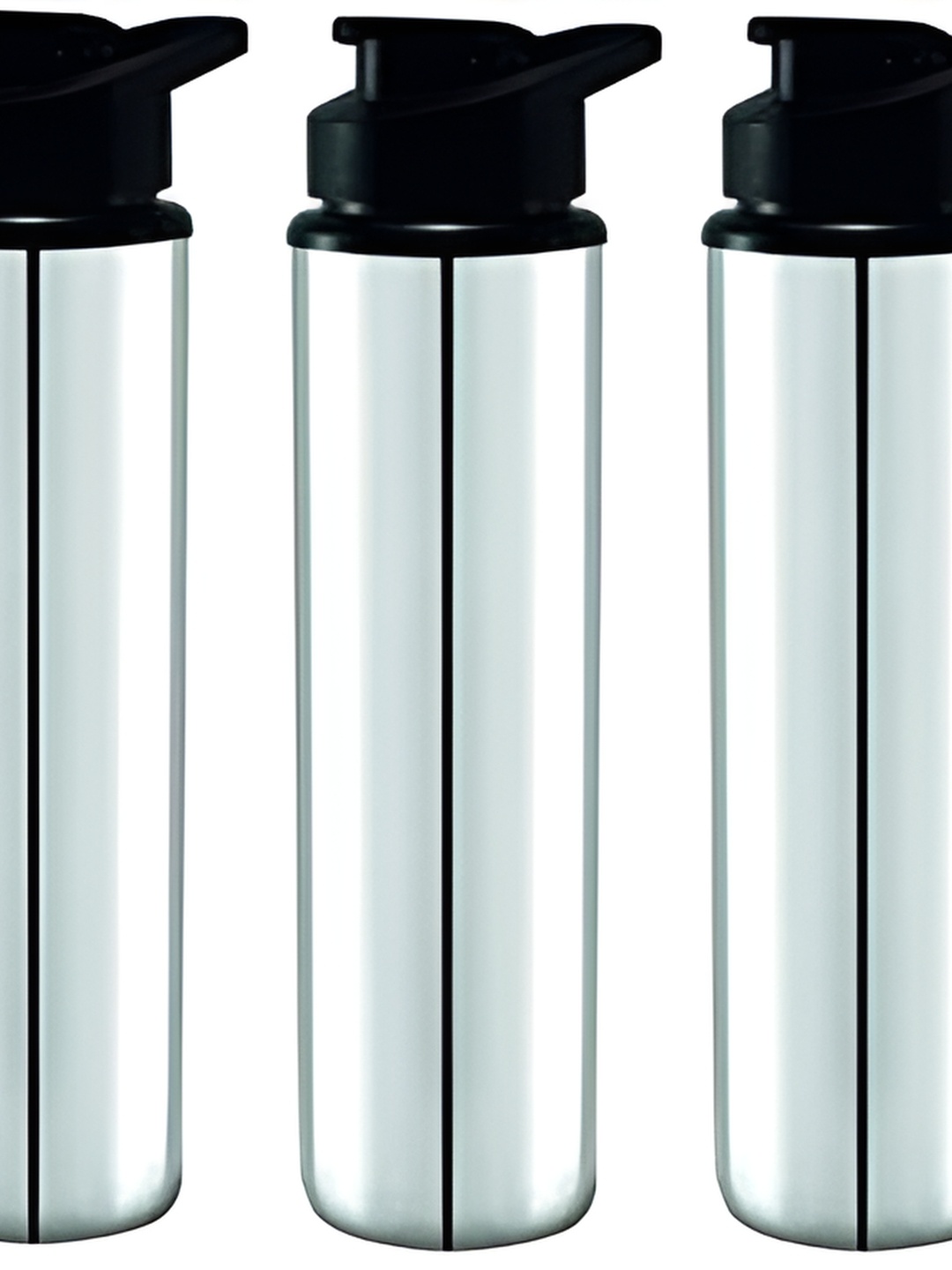 

ATROCK Silver-Toned 3 Pieces Tip Open Water Bottle 950 ml Each
