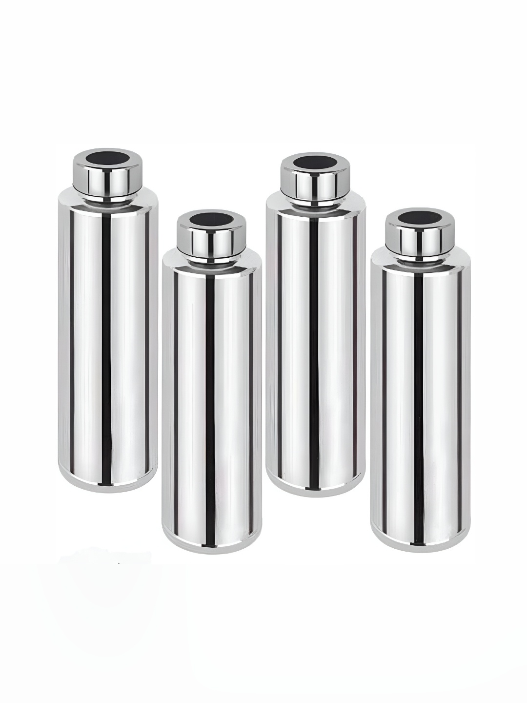 

ATROCK Silver-Toned 4 Pieces Stainless Steel Water Bottles 1L Each