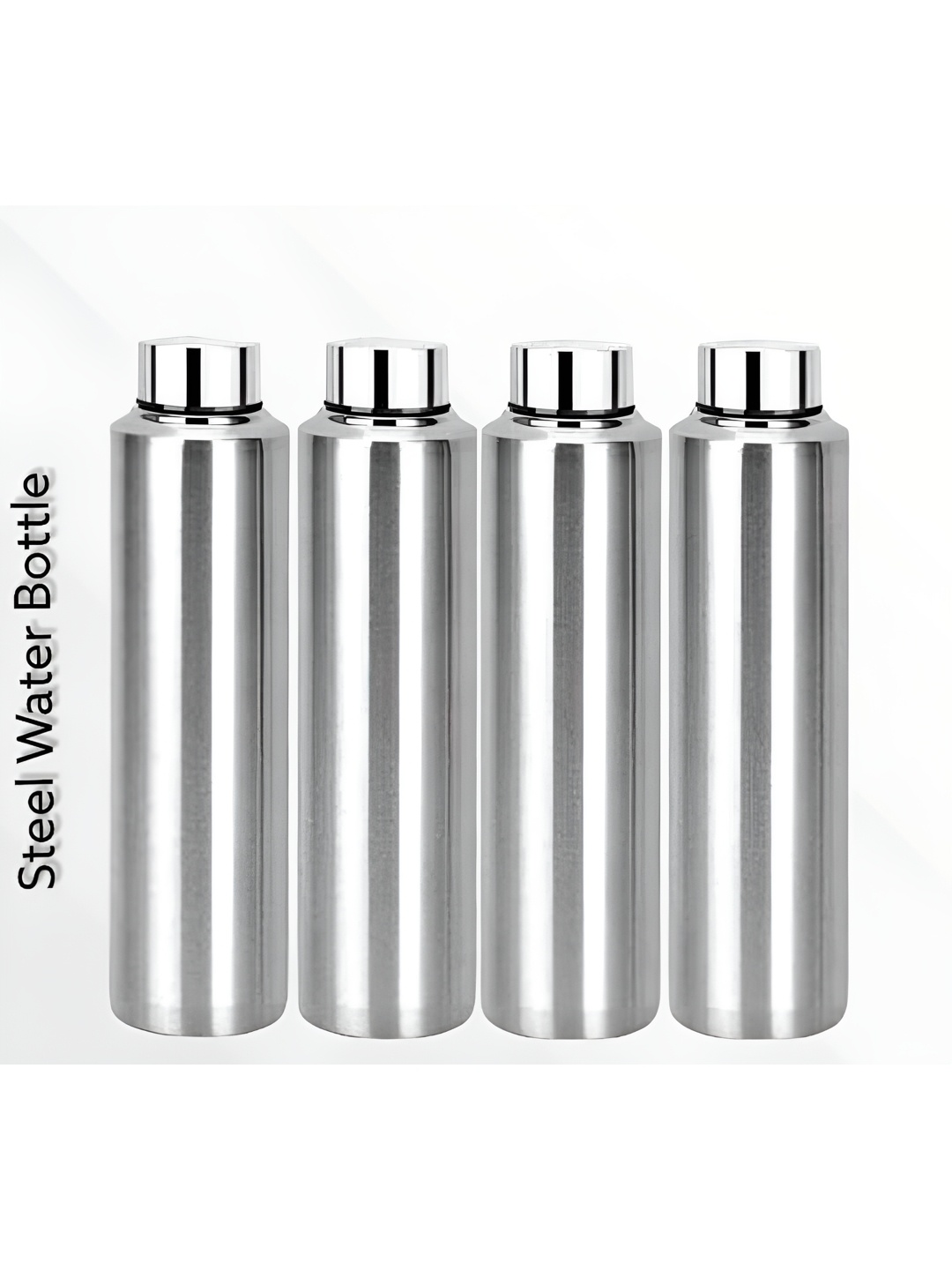 

ATROCK Silver-Toned 4 Pieces Water Bottle 950 ml Each