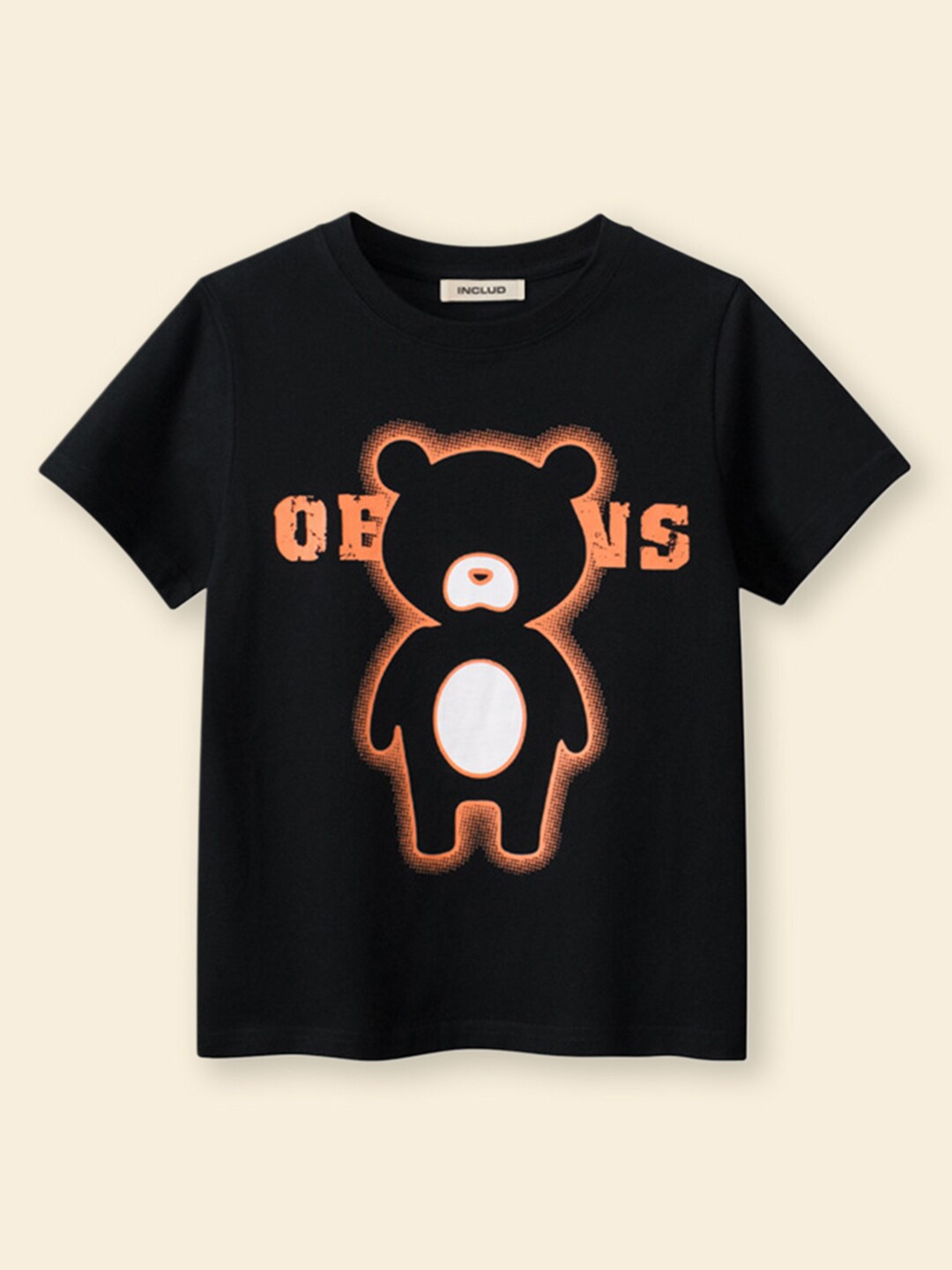 

INCLUD Girls Graphic Printed T-shirt, Black