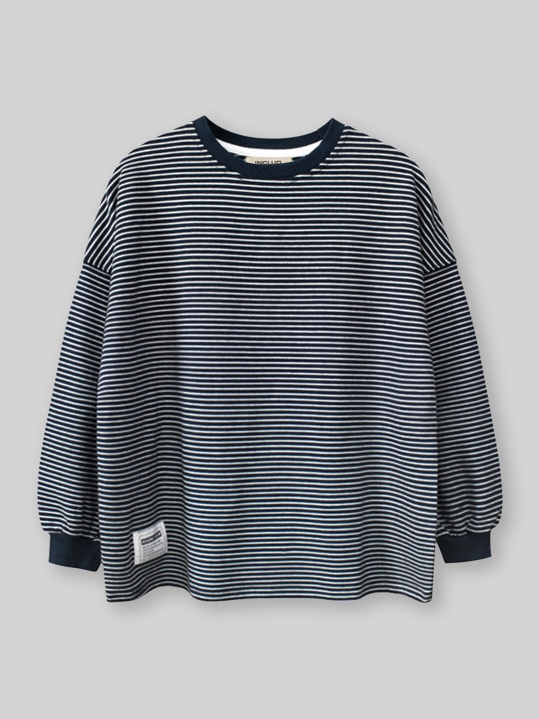 

INCLUD Boys Striped Long Sleeves T-shirt, Blue