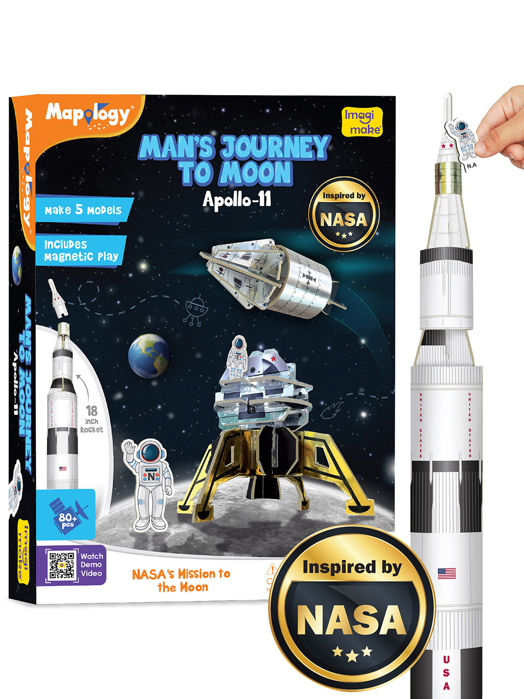 

Imagimake Kids Skill Development Toys, Silver