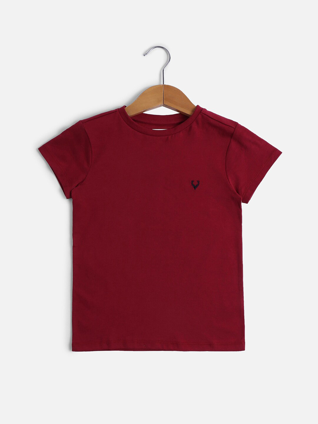 

Allen Solly Junior Girls Round Neck Cotton Knitted T-shirt, Maroon