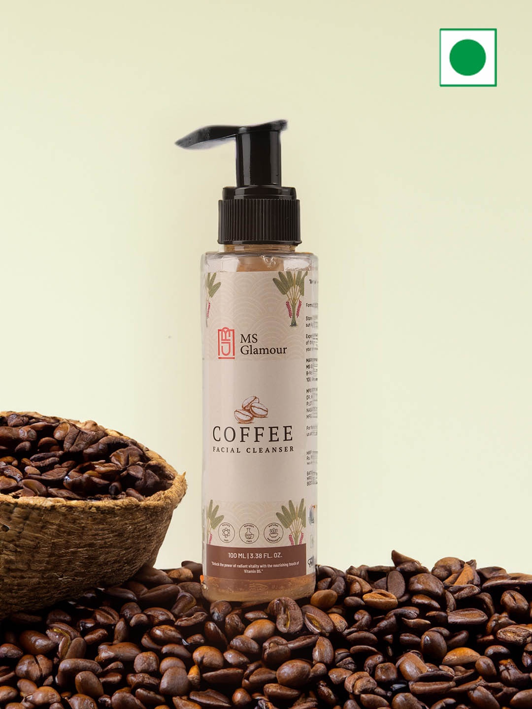 

MS Glamour Coffee Paraben Free Facial Cleanser - 100ml, Transparent