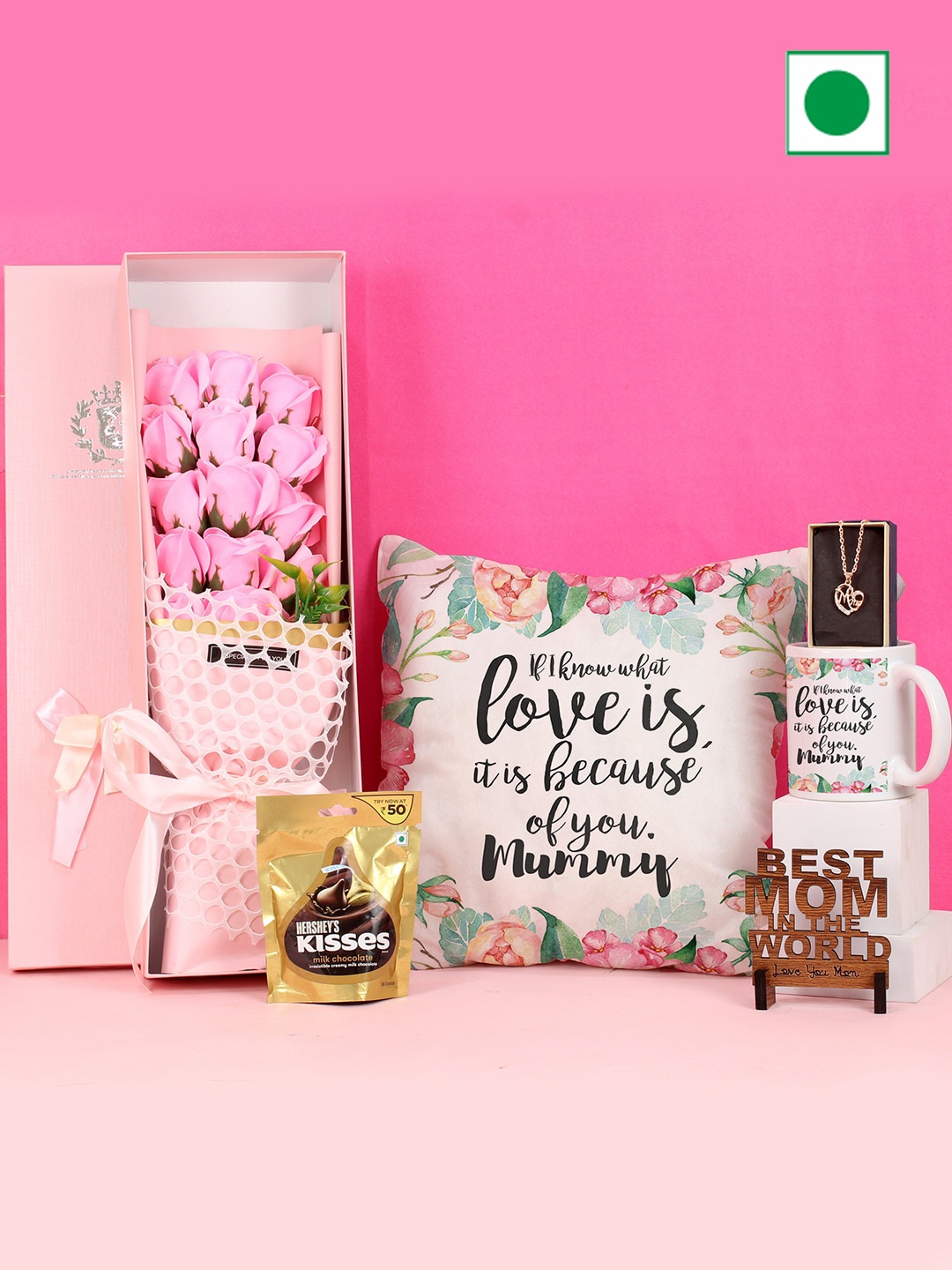 

TIED RIBBONS Set Of 6 Mothers Day Ferrero Rocher Chocolate Gift Hamper, White