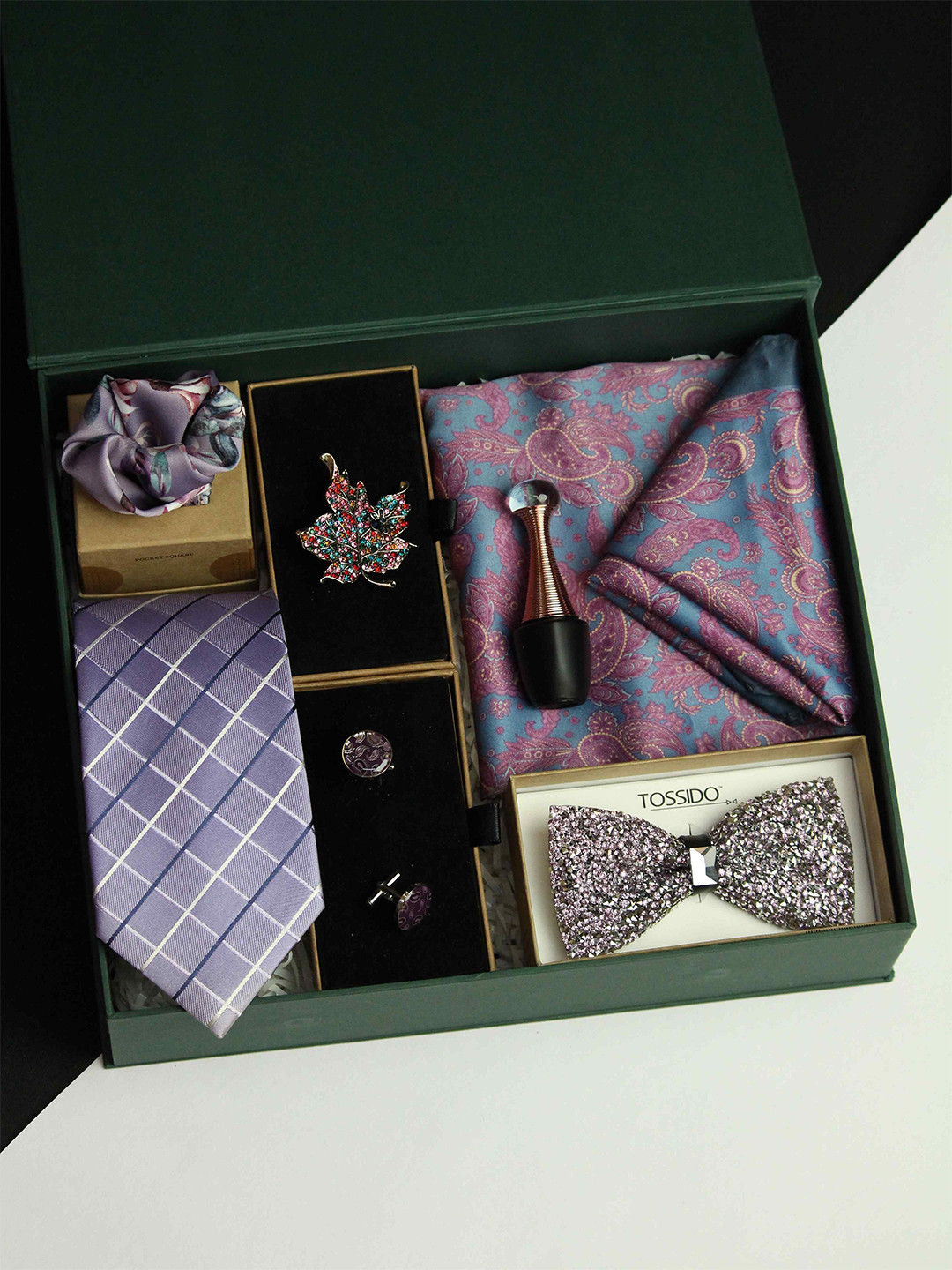 

Tossido Men Accessory Gift Set, Purple