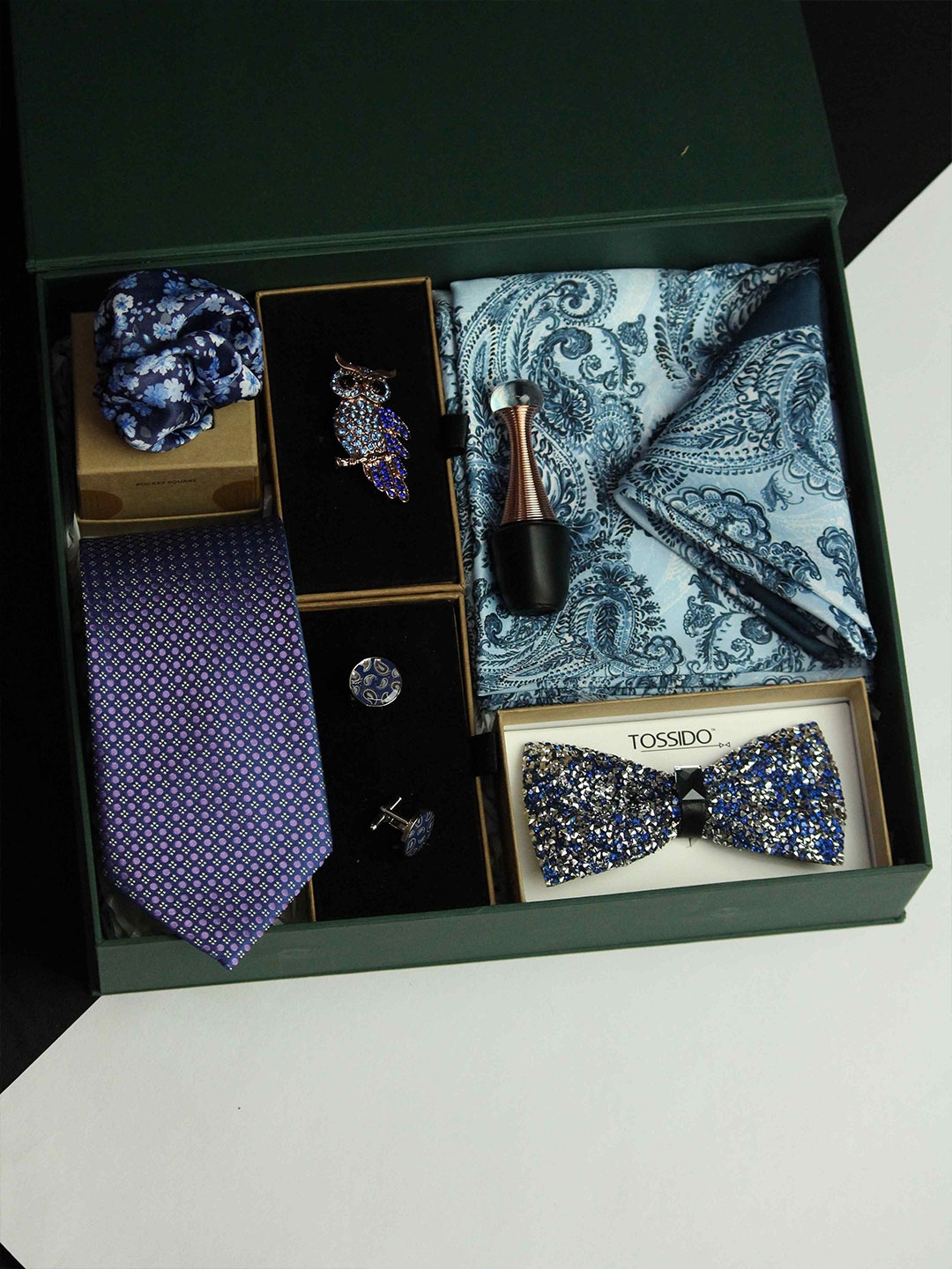 

Tossido Men Accessory Gift Set, Blue