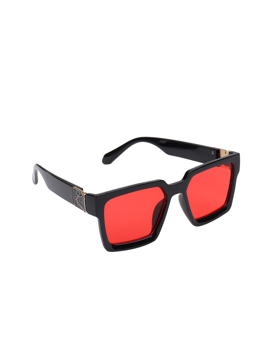 

Mast & Harbour Unisex Square Sunglasses with UV Protected Lens M&HSG, Red