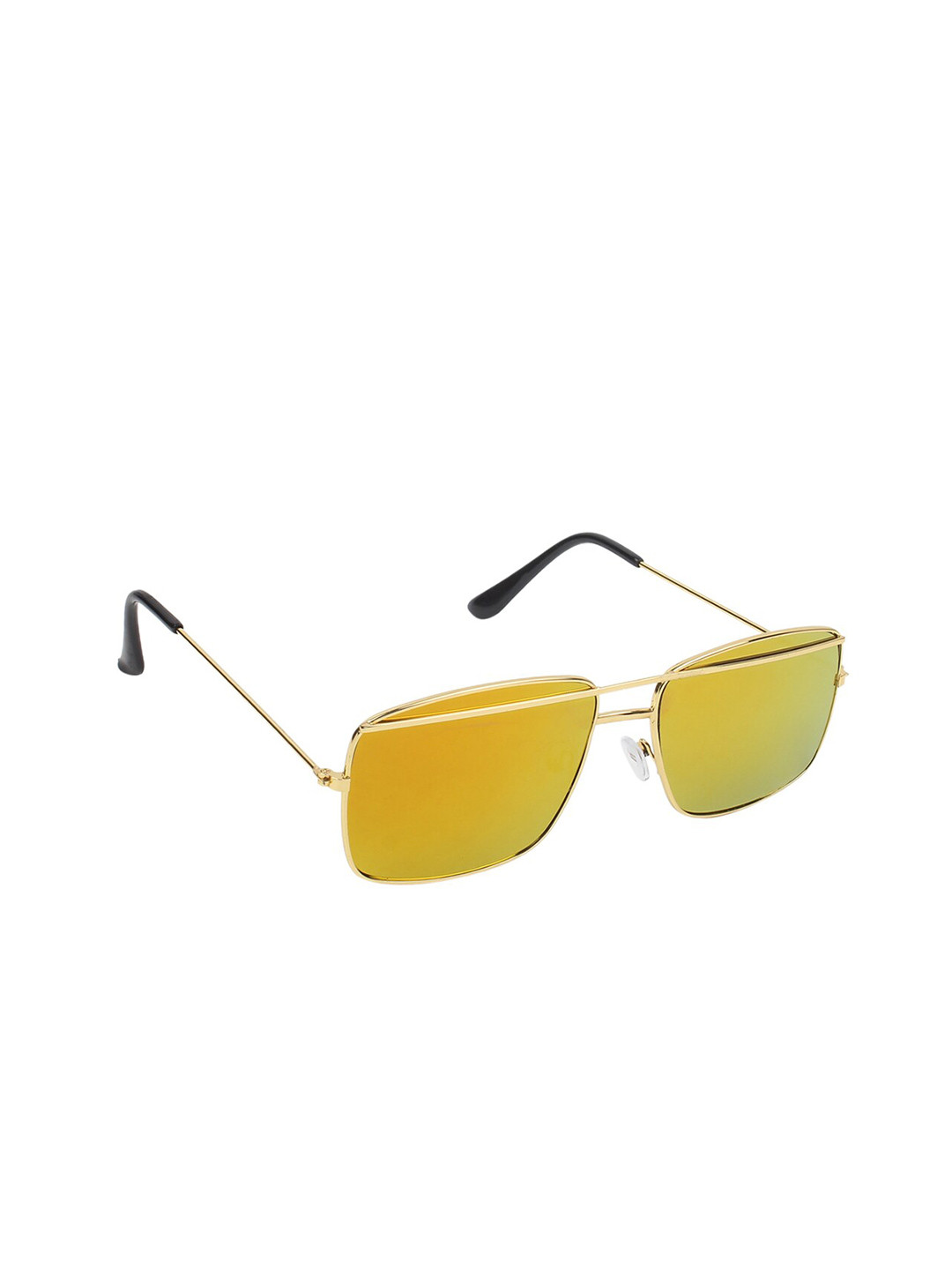 

Mast & Harbour Unisex Aviator Sunglasses with UV Protected Lens M&HSG-7603605, Gold
