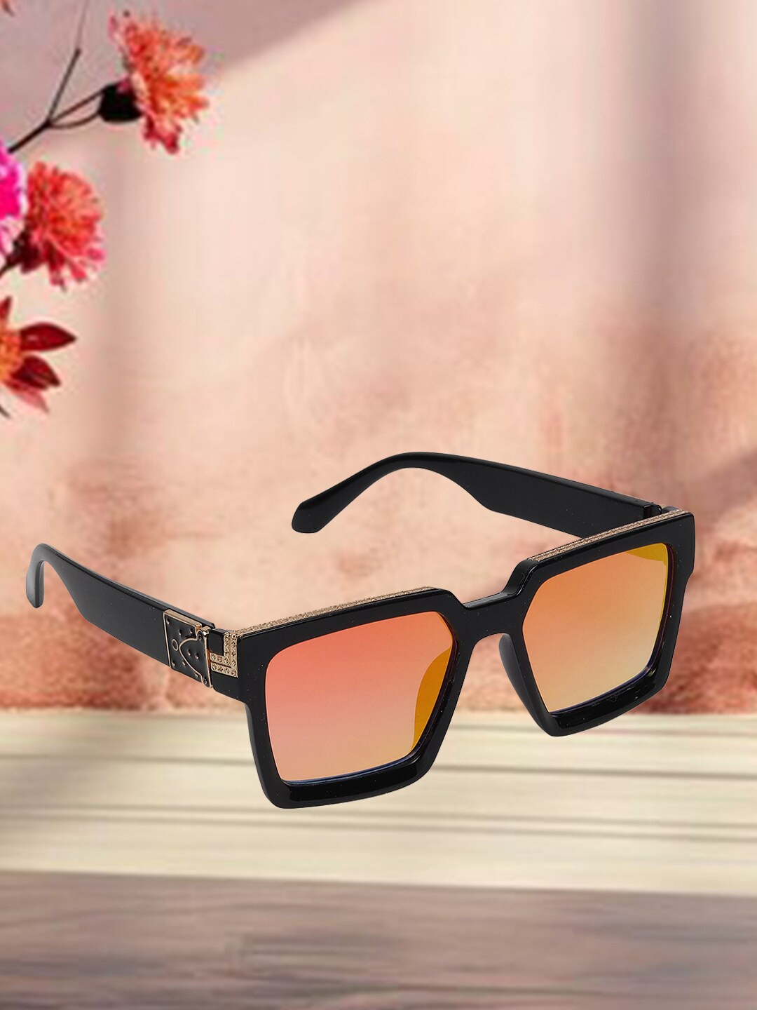 

Mast & Harbour Unisex Wayfarer Sunglasses with UV Protected Lens, Orange
