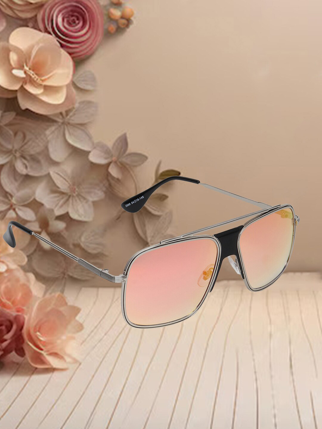 

Mast & Harbour Unisex Aviator Sunglasses with UV Protected Lens M&HSG-6988-12, Orange