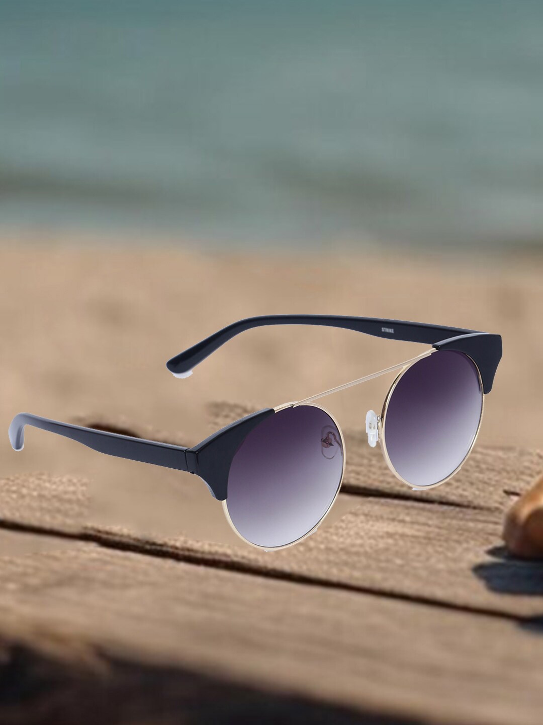 

Mast & Harbour Unisex Brown Aviator Sunglasses with UV Protected Lens, Purple