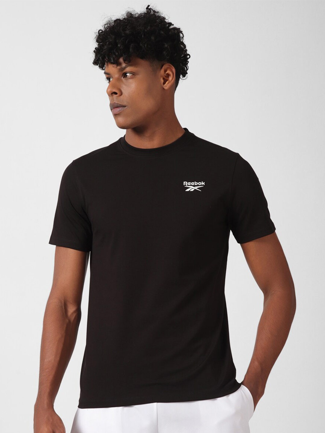 

Reebok Slim-Fit Round Neck T-shirt, Black