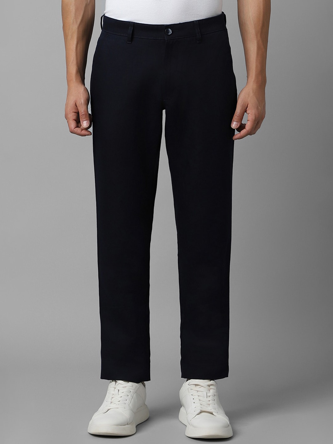 

Louis Philippe Sport Men Mid-Rise Tapered Fit Trouser, Navy blue