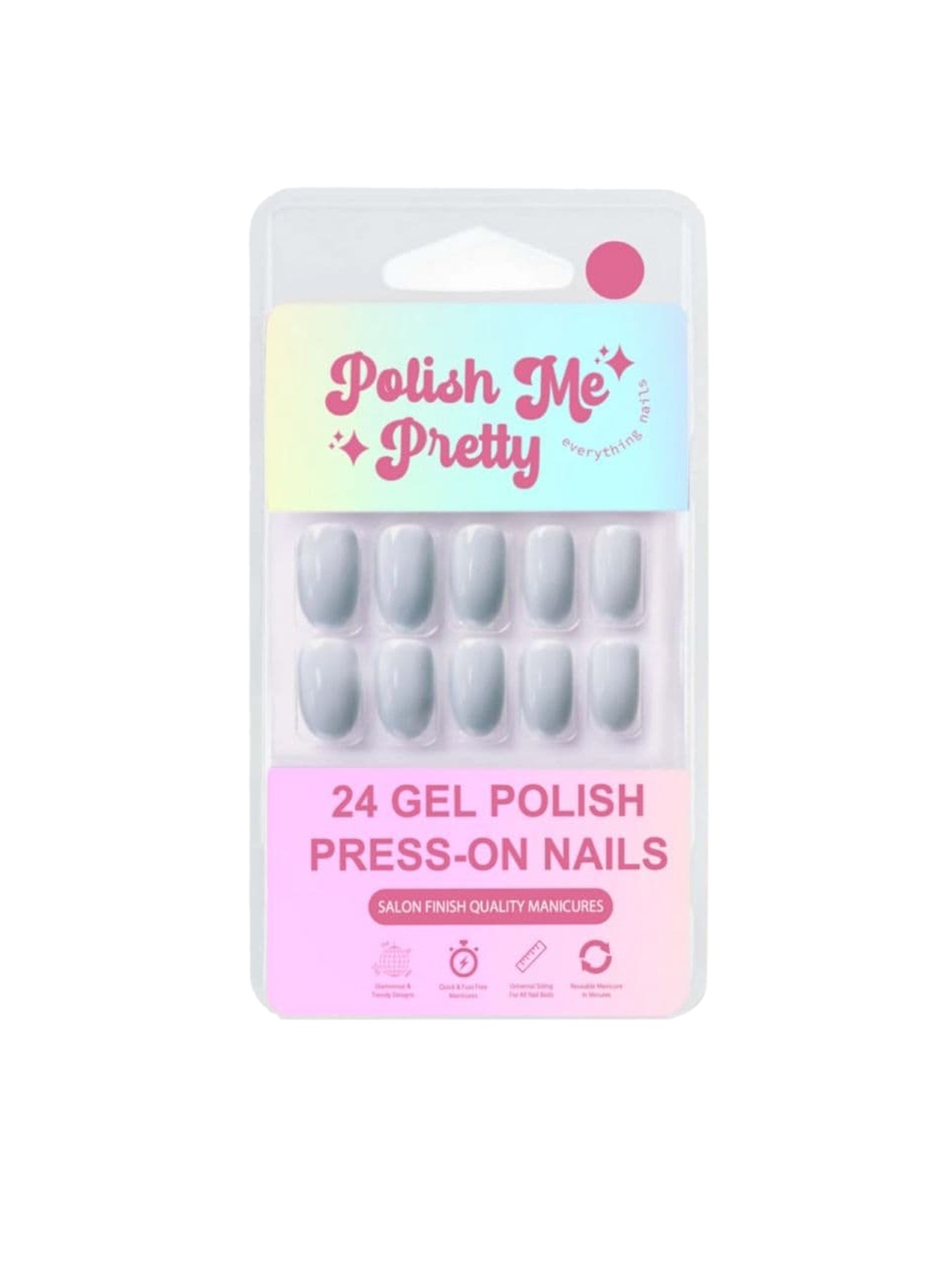 

Polish Me Pretty 24-Pcs Aqua Nail Art, Blue