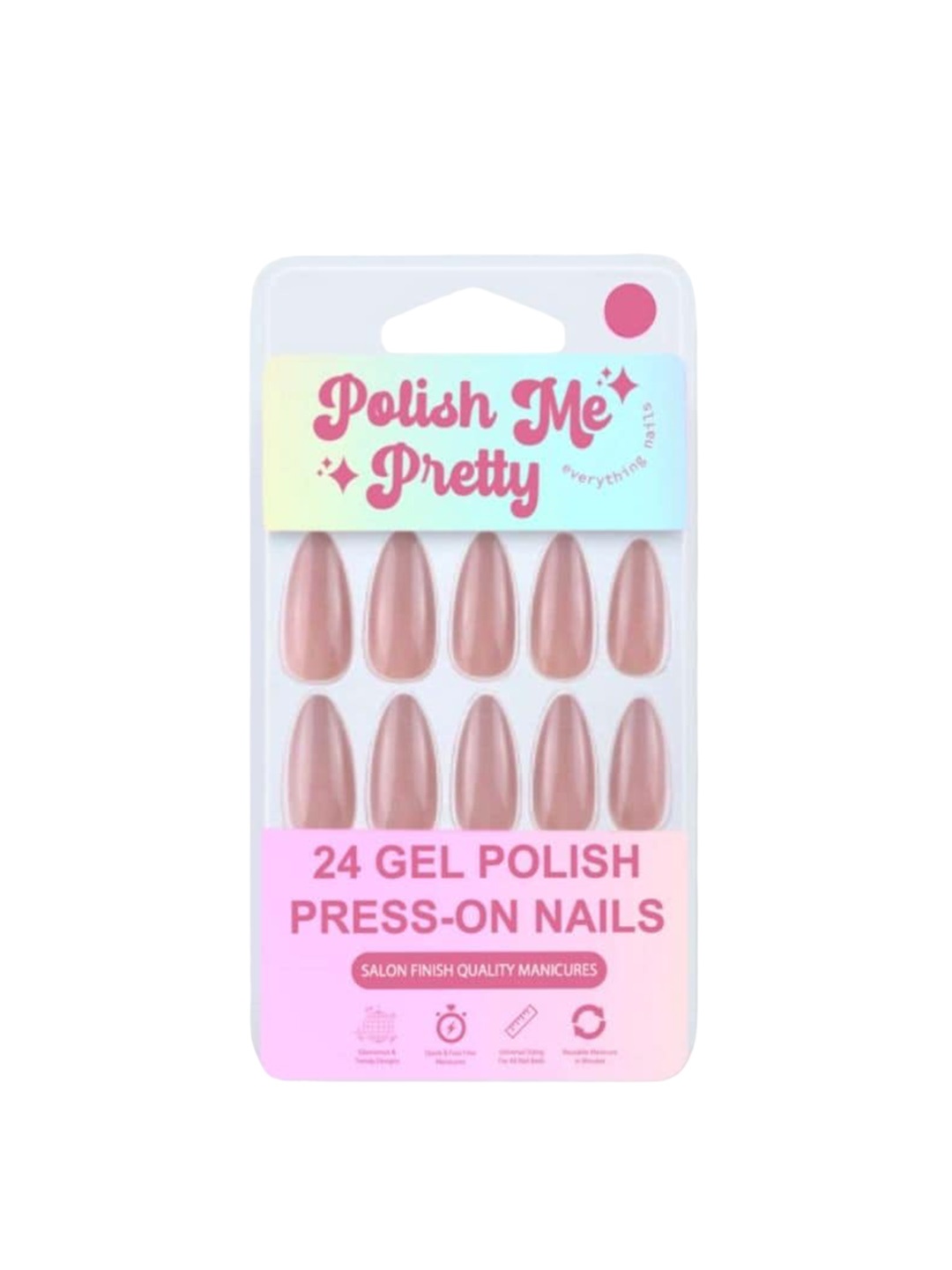 

Polish Me Pretty 24-Pcs Oat Nail Art, Nude