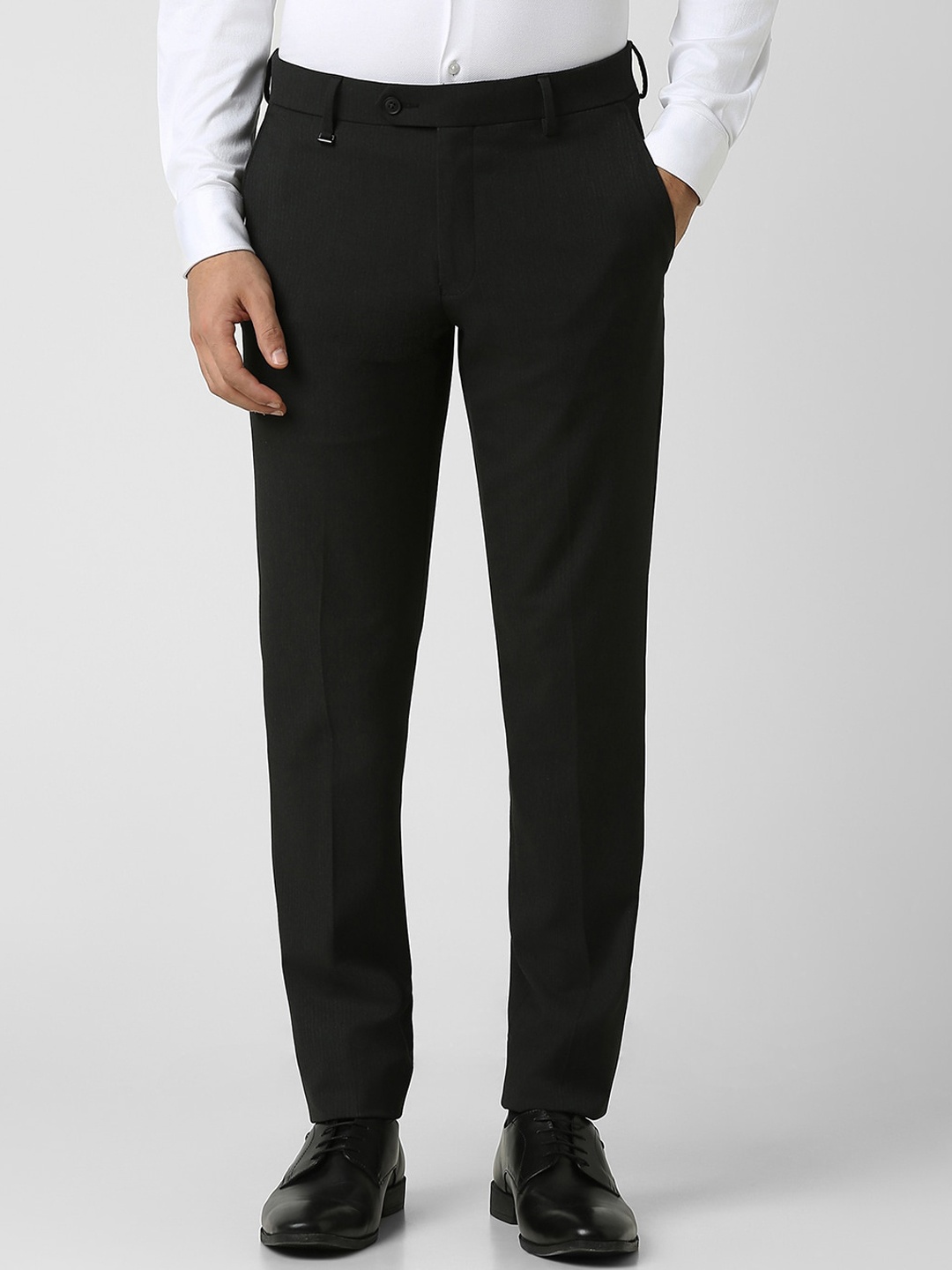 

Van Heusen Men Slim Fit Formal Trouser, Black