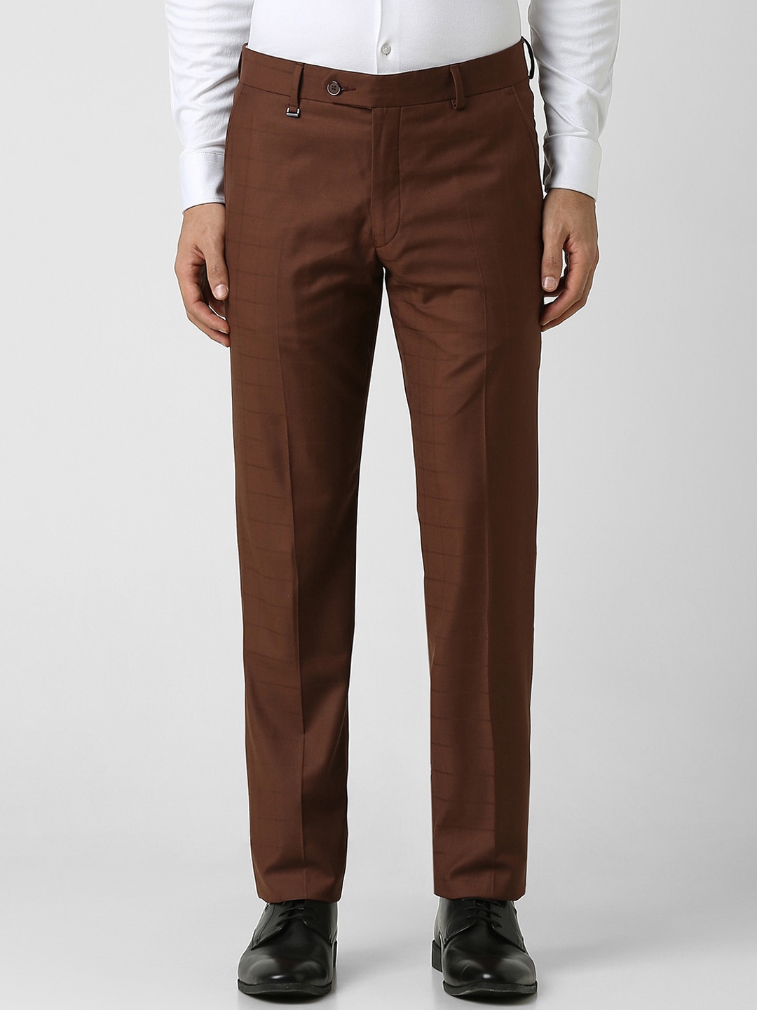

Van Heusen Men Slim Fit Formal Trouser, Brown