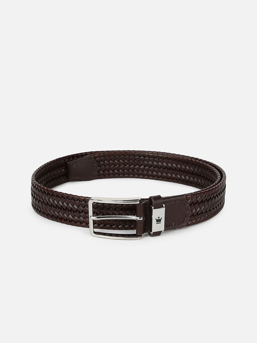 

Louis Philippe Sport Men Braided Leather Belt, Brown