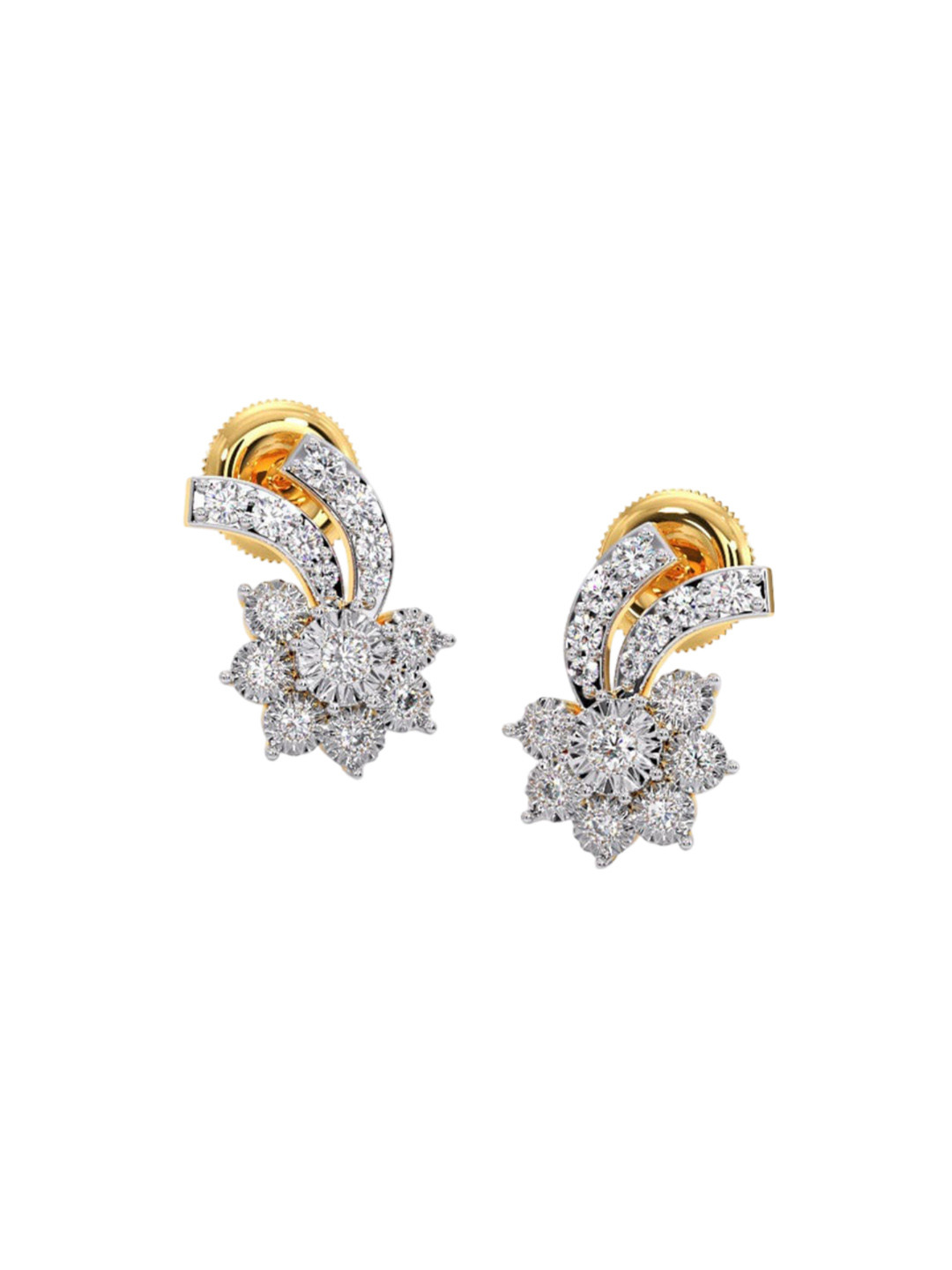 

CANDERE A KALYAN JEWELLERS COMPANY BIS Hallmark 18KT Yellow Gold Earrings
