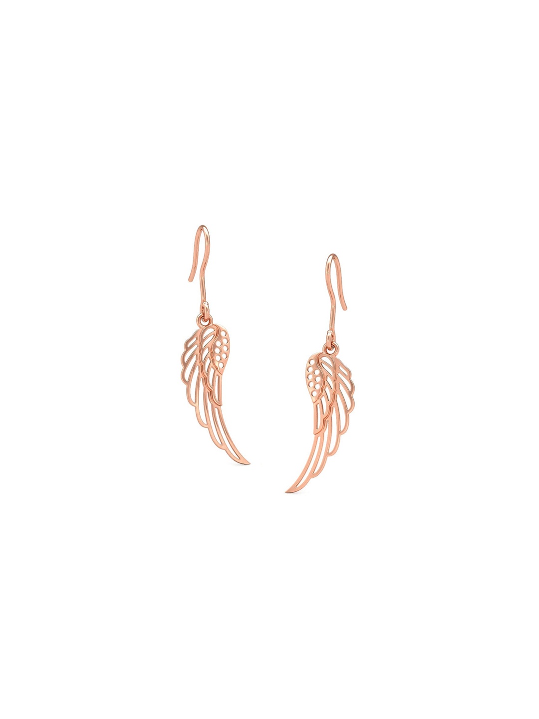 

CANDERE A KALYAN JEWELLERS COMPANY BIS Hallmark 18KT (750) Rose Gold Dangle Earring-2.06gm