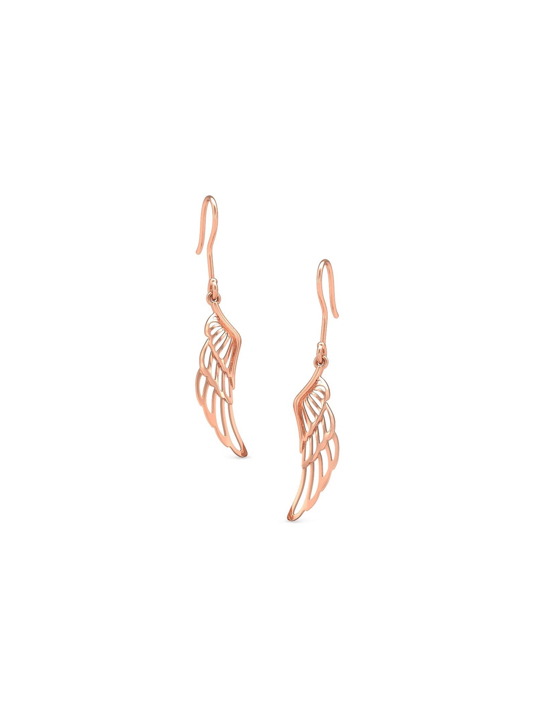 

CANDERE A KALYAN JEWELLERS COMPANY 18KT (750) Rose Gold Dangle Earrings