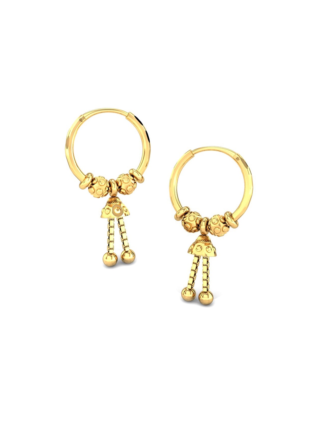 

CANDERE A KALYAN JEWELLERS COMPANY 18KT (750) Yellow Gold Hoop Earrings