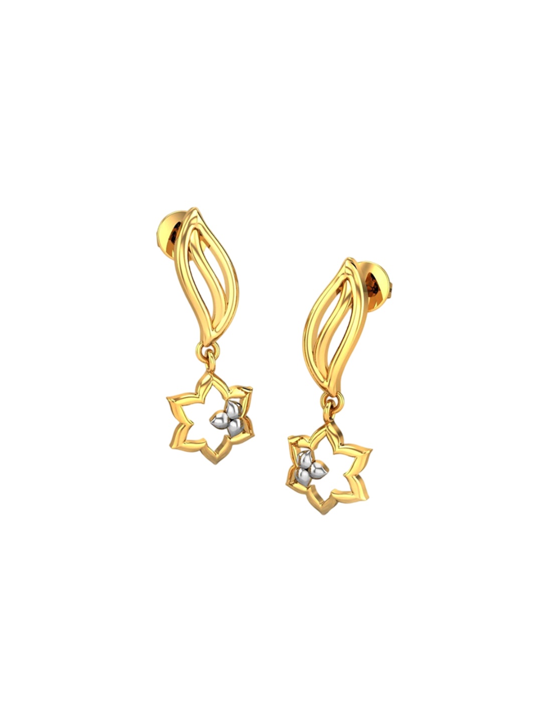 

CANDERE A KALYAN JEWELLERS COMPANY 18KT (750) Yellow Gold Dangle Earrings