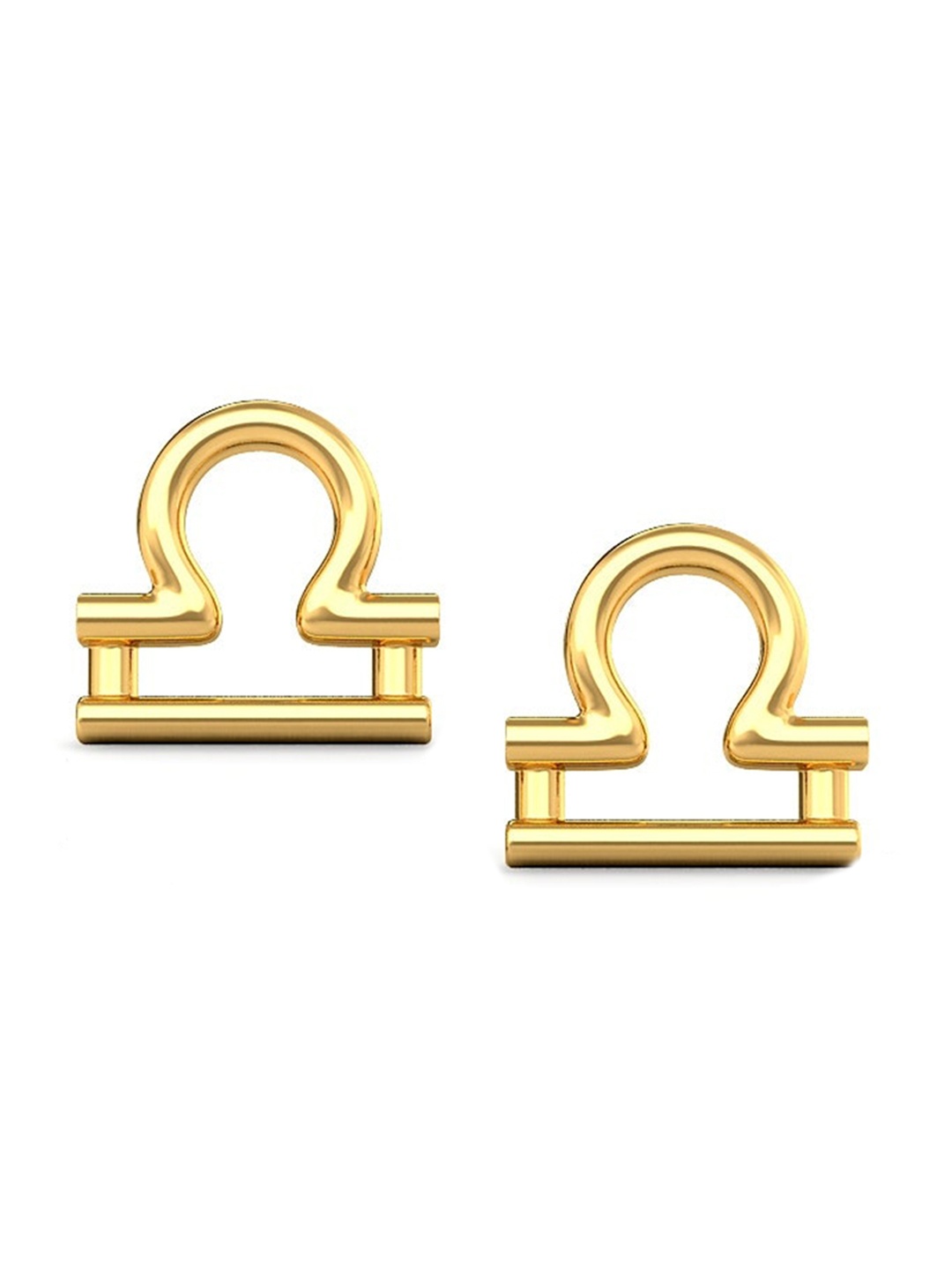 

CANDERE A KALYAN JEWELLERS COMPANY BIS Hallmark 14KT (585) Gold Stud Earrings-1.36 gm
