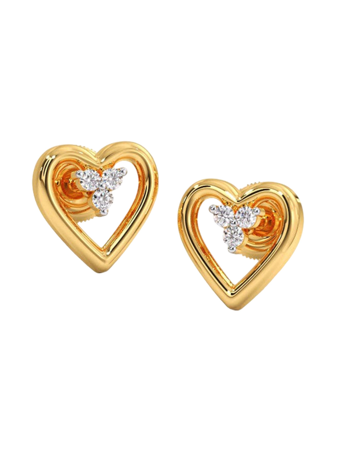 

CANDERE A KALYAN JEWELLERS COMPANY BIS Hallmark 14KT (585) Gold Diamond Earrings-1.87 gm