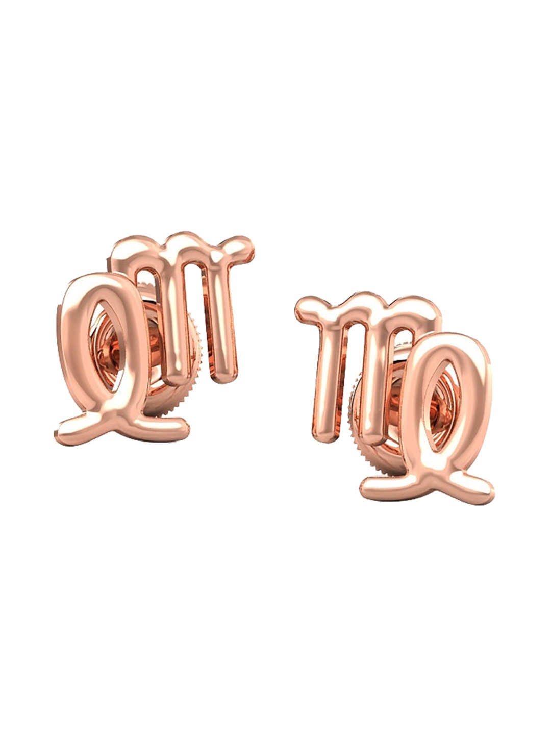 

CANDERE A KALYAN JEWELLERS COMPANY 118KT (750) BIS Hallmark Rose Gold Stud Earrings-1.54gm