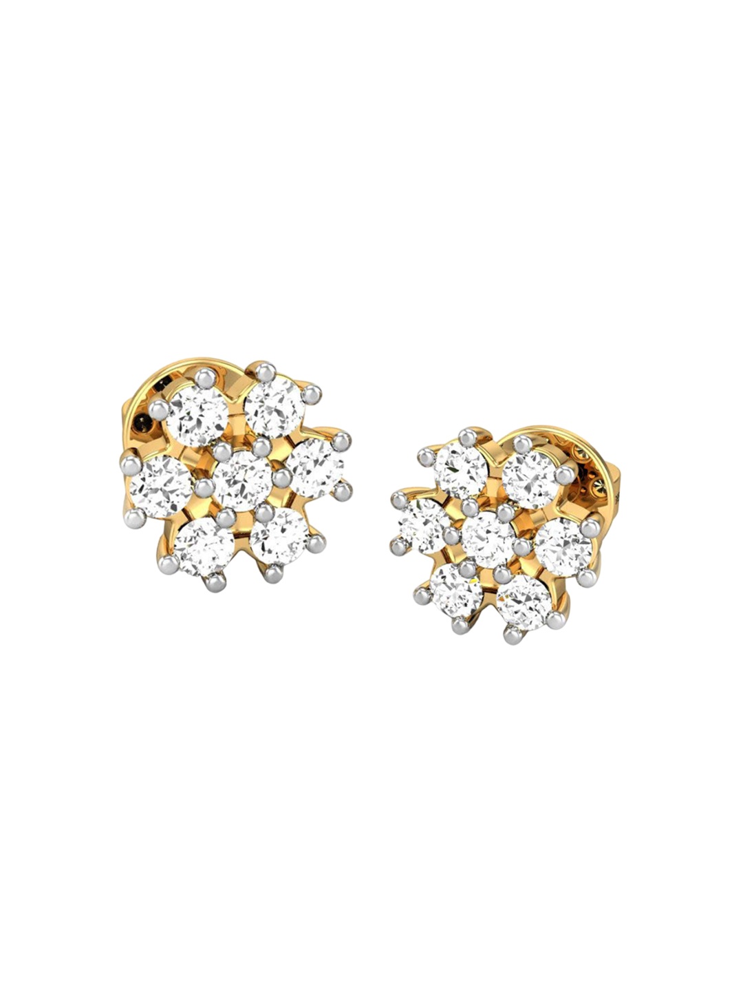 

CANDERE A KALYAN JEWELLERS COMPANY 22KT (916) Gold Cubic Zirconia Studded Earrings-2.54 gm