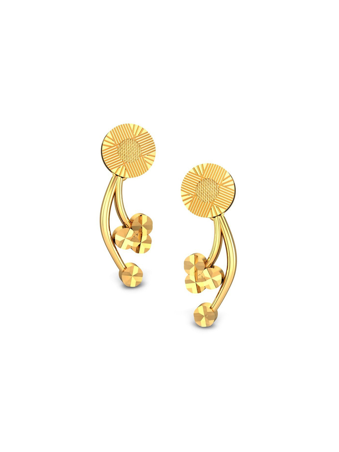 

CANDERE A KALYAN JEWELLERS COMPANY BIS Hallmark 18KT (750) Gold Stud Earring-3.2 gm