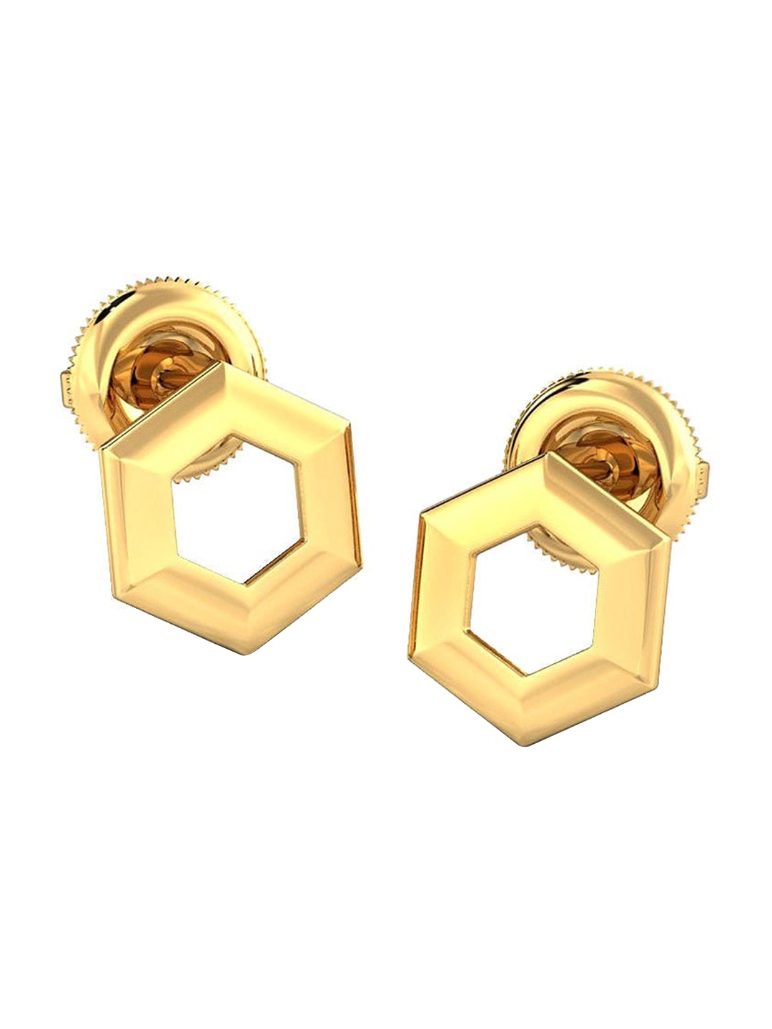 

CANDERE A KALYAN JEWELLERS COMPANY BIS Hallmark 18KT (750) Gold Stud Earring-1.2 gm