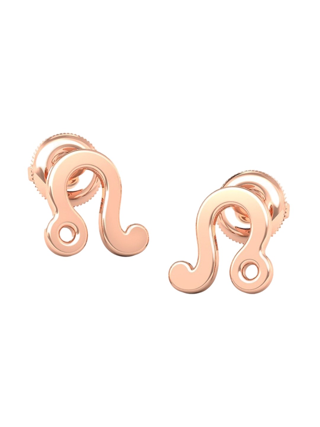 

CANDERE A KALYAN JEWELLERS COMPANY 14KT(585) BIS Hallmark Rose Gold Stud Earrings-1.21 gm