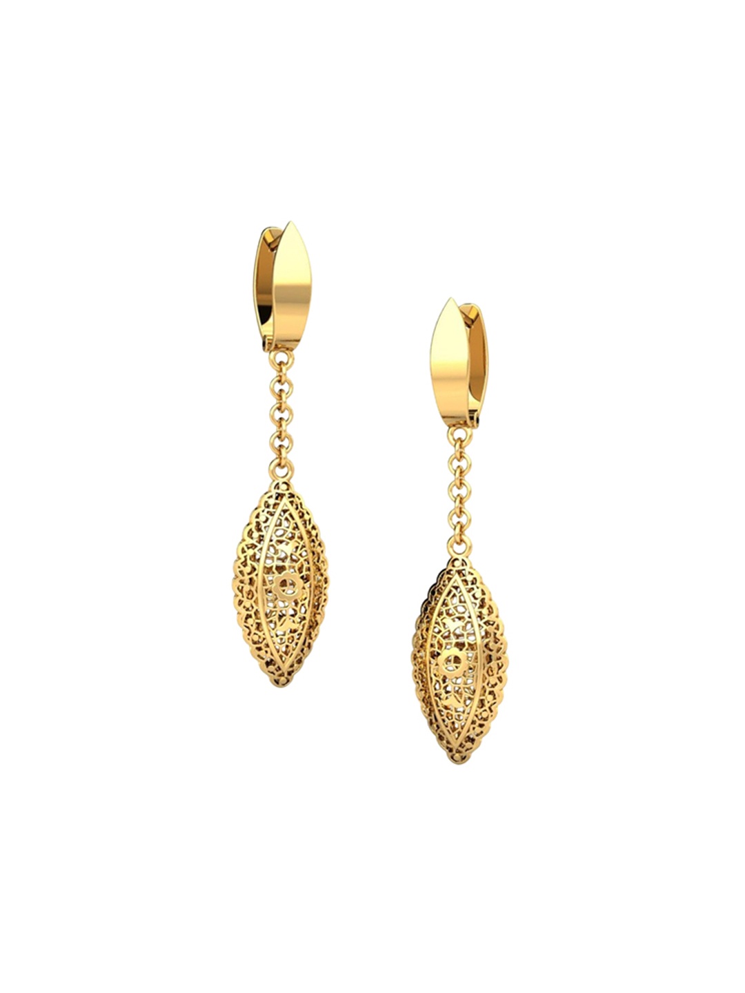 

CANDERE A KALYAN JEWELLERS COMPANY BIS Hallmark 18K Gold Earrings-4.09gm