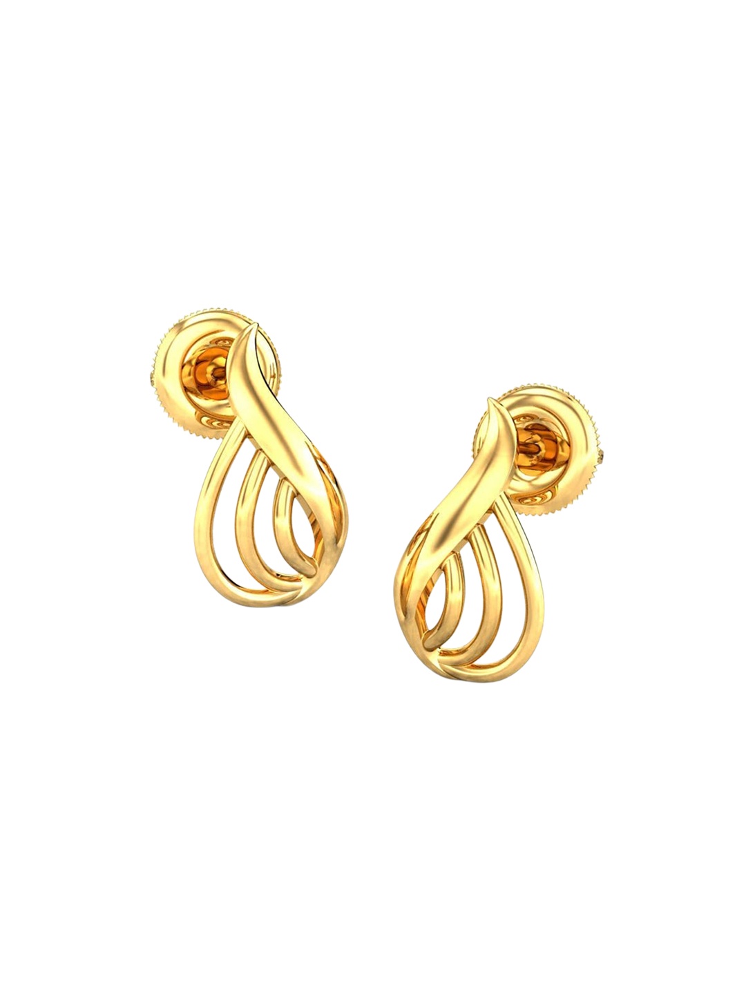 

CANDERE A KALYAN JEWELLERS COMPANY 18KT (750) BIS Hallmark Gold Stud Earrings-1.85 gm