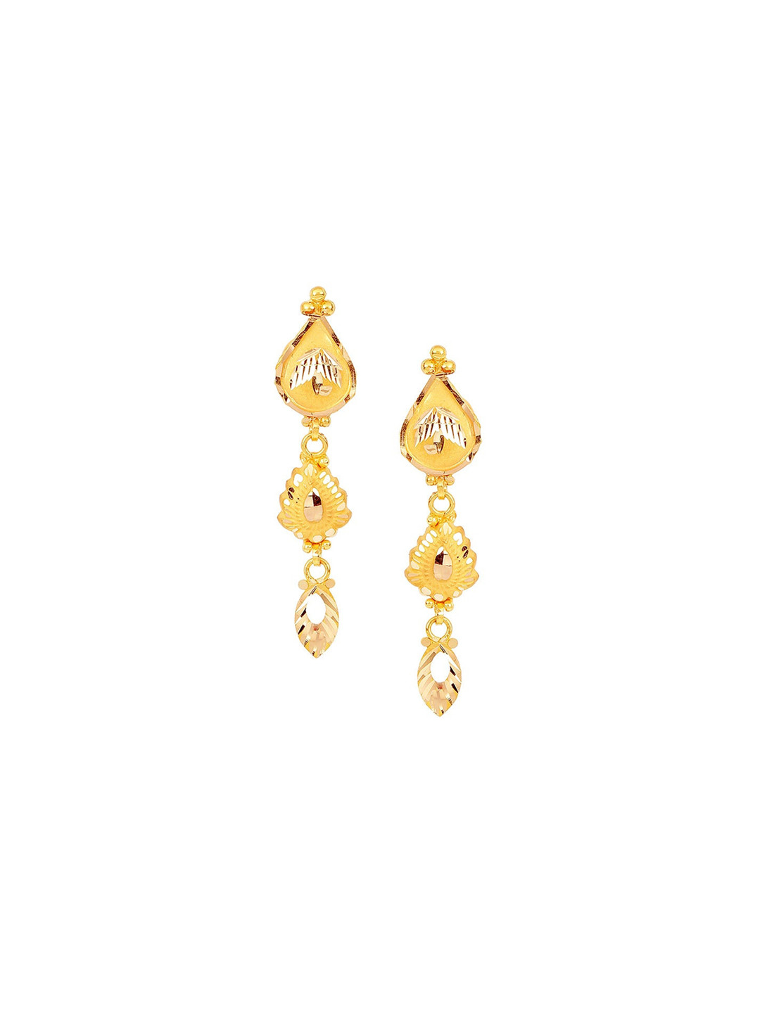 

CANDERE A KALYAN JEWELLERS COMPANY BIS Hallmark 22K Gold Earrings-2.3gm