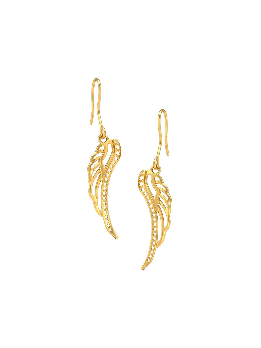

CANDERE A KALYAN JEWELLERS COMPANY BIS Hallmark 18KT (750) Gold Dangle Earrings-1.71gm